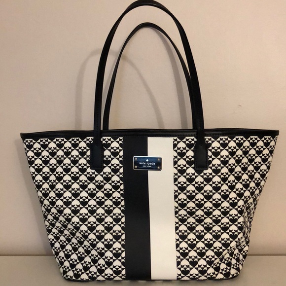 kate spade Handbags - Kate Spade Black and White Tote Bag